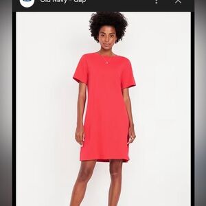 Old Navy red T-shirt dress